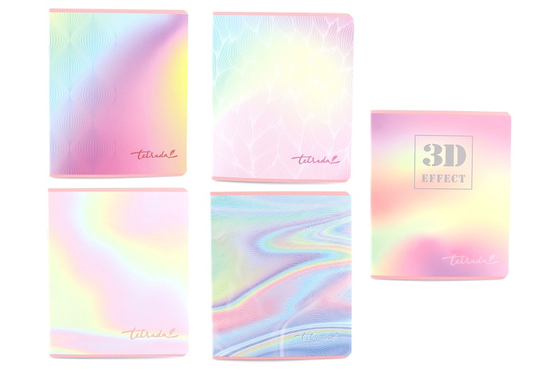 Зошит 48 арк. клітинка серія 3D 3D EFFECT, ТМ Фемілі Лайн,10/200  ТЕ12074 УПАК10шт