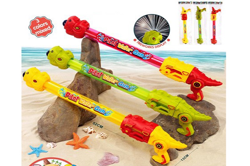 Водяний насос 733-673 (48шт) дракон, 52см, діам.3,5см, 3 кольори, у пакете, 15,5-56-5,5см