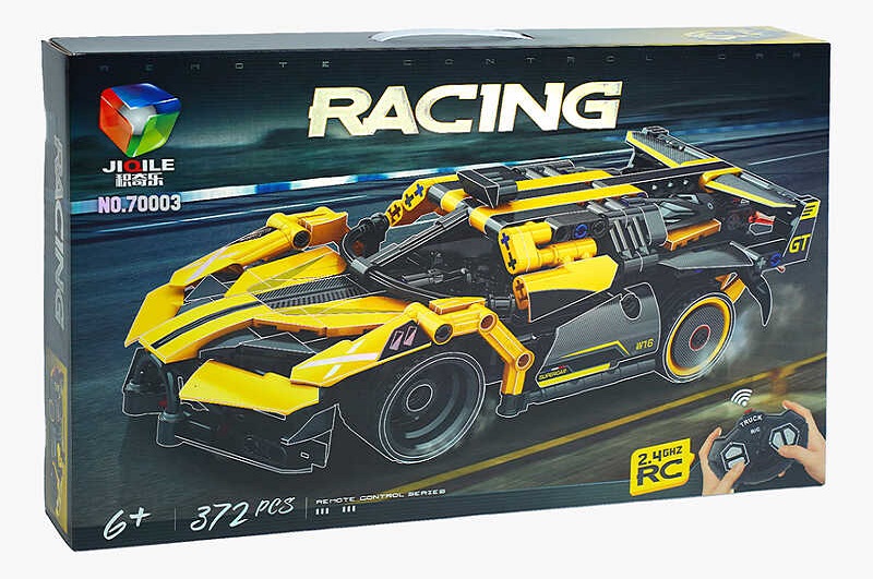 Конструктор на р/к 70003 (18/2) “Спорткар”, 372 деталі, пульт 2.4 GHz, наліпки, інструкція, в коробц