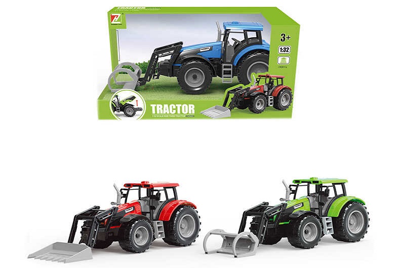 Трактор 550-3 J (36) 2 кольори, інерція, рухомі елементи, в коробці