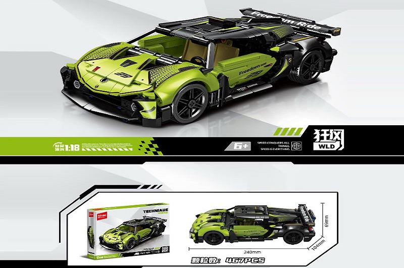 Конструктор. арт. 715322 (24шт)  467дет. Techniacue короб. 40,5*27,5*6,8см