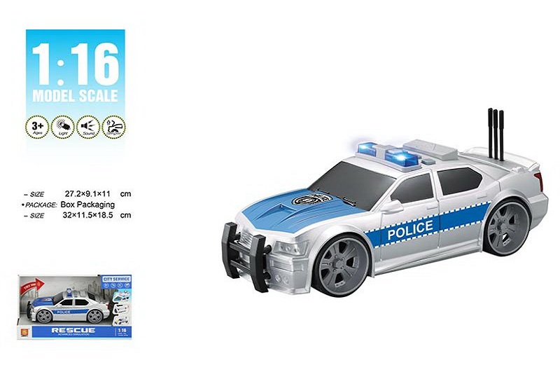 Машина батар. арт. WY620B (24шт) Поліція" світло,звук,у короб.32*11,5*18,5см"