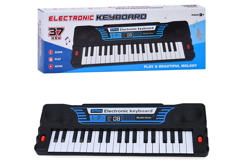 Синтезатор R744 (18шт) 37 клавіш, 35,5-12,5-4см, музика, 2 режими, на бат-ці/Type-C вхід, в кор-ці,