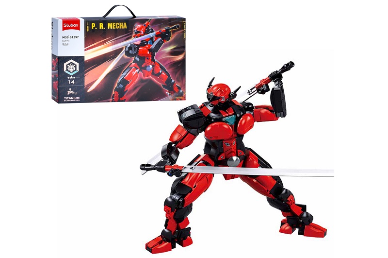 Конструктор SLUBAN M38-B1297 (16шт) робот, 29,3см, 554дет, в кор-ці, 42,5-28,5-6,5см