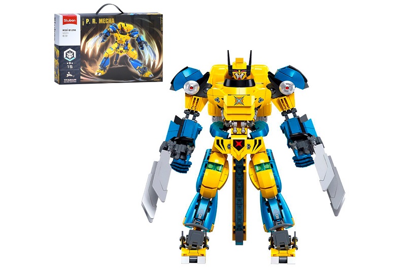 Конструктор SLUBAN M38-B1298 (16шт) робот, 23,4см, 525дет, в кор-ці, 42,5-28,5-6,5см