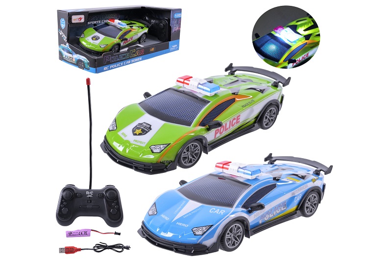 Машина р/к арт. 998-6A (60шт/2) акум 2кольора,світло,звук, короб. 26*13,5*12см