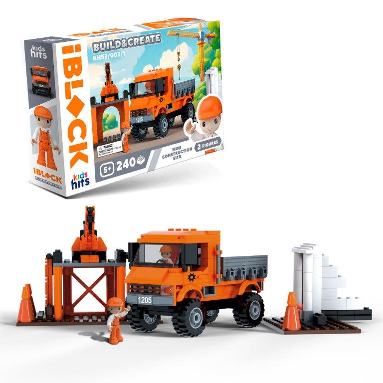 Конструктор Kids hits IBLOCK JUNIOR арт. KH53/003/1 (24шт)   240дет, короб. 32*5*21,5см