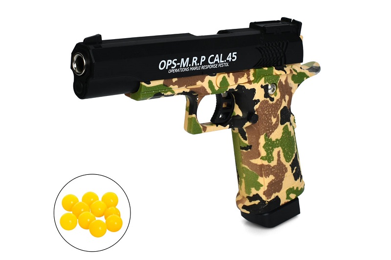 Пістолет 5.1R-4 (36шт) 22см, пластикові кулі, метал+пластик, у пакеті, 21-28-3,5см