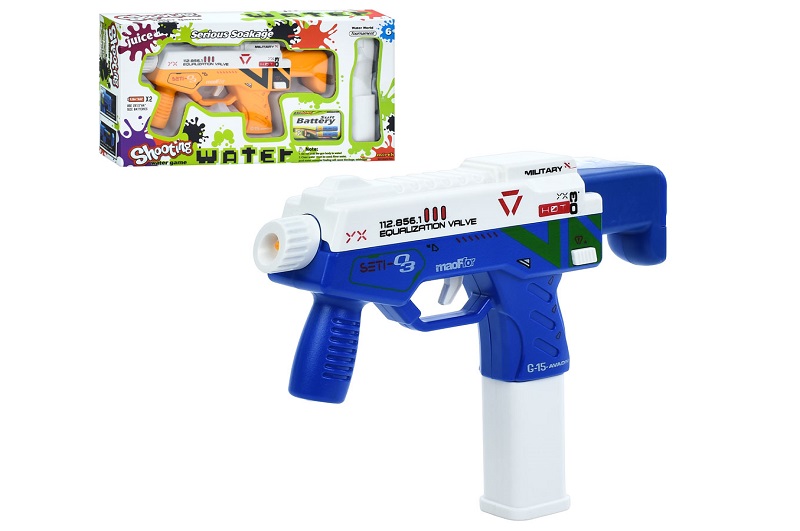 Водяний автомат T-05 (48шт) 20см, 2 кольори, на бат-ці, в кор-ці, 30-16-6см