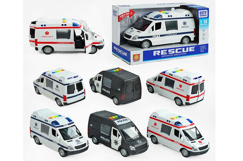 Машина WY 590 А/ WY 590 В/ 590 С (36) 3 види, світло, звук, інерція, в коробці, МІКС ВИДІВ