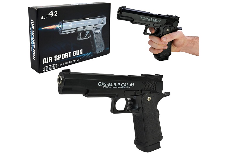 Пістолет мет. арт. A2-1 (36шт) у короб. 25*18*4,5 см