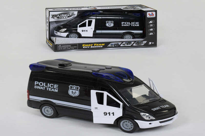 Машина Поліції 666-12 P (24) світло, звук, інерція, відкриваються двері, в коробці