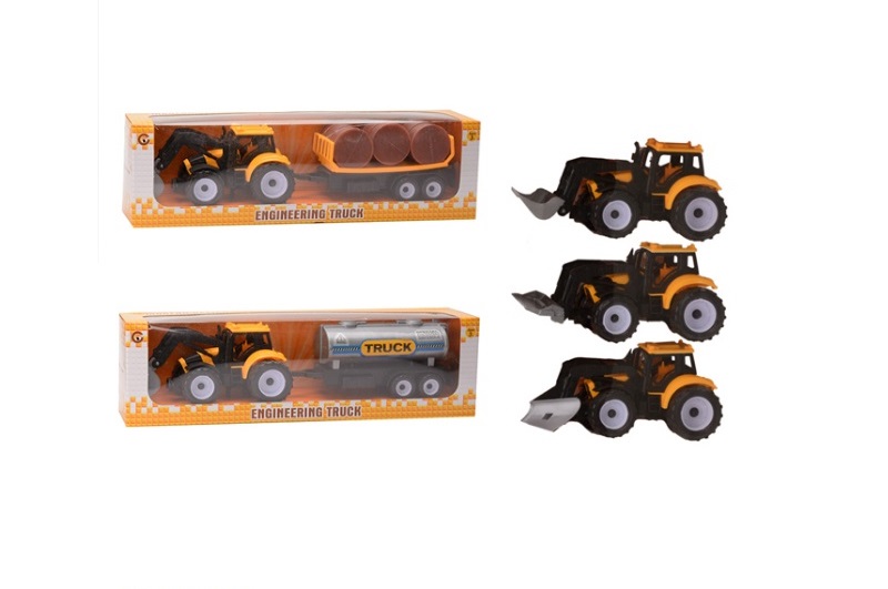 Трактор з ковшом та причепом 9980-4A/6A інерц.2в.кор.36,5*8*9,5 /96/