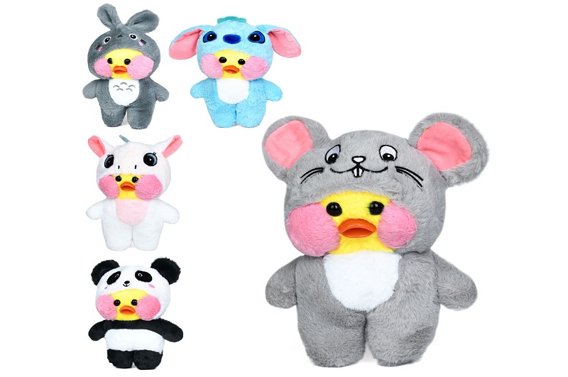 М'яка іграшка YG0306 (80шт) качка, 22-17-12см, 5 видів