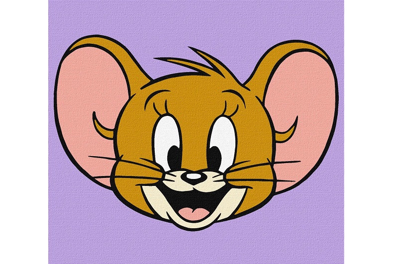 Картина по номерах для дітей WB Tom and Jerry: Милий Джеррі" 15х15см  KHO1409"