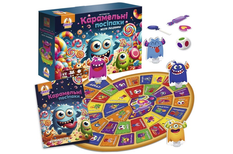 Гра настільна Vladi Toys маршрутна. Карамельні посіпаки VT8055-45 (укр)