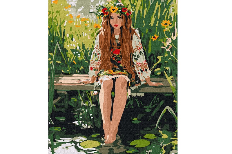 Картина по номерах Очі, що чекають" 30х40см  KHO8616"