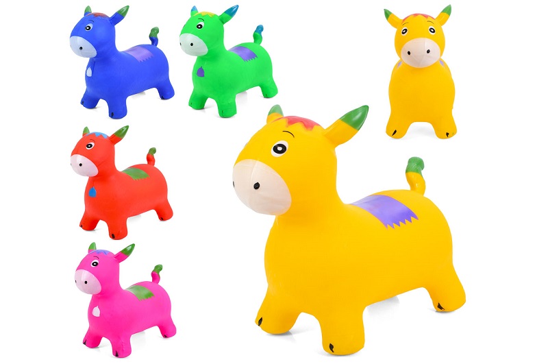 Стрибуни-тварини MS 4844 (12шт) конячка, 1300г, мікс кольорів, у пакеті, 23-29-10см