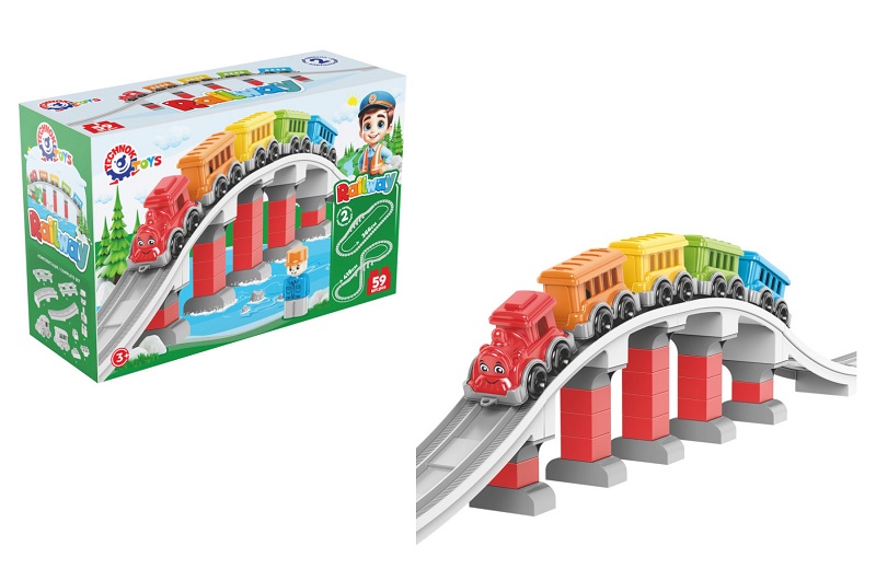 Конструктор залізниця, 59 дет. Тех1300