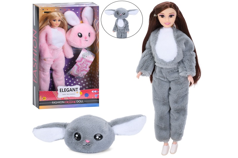 Лялька YE-105 (24шт) 30см, шарнірна, аніматор (костюм тварини), 2 види, в кор-ці, 17,5-33-5,5см