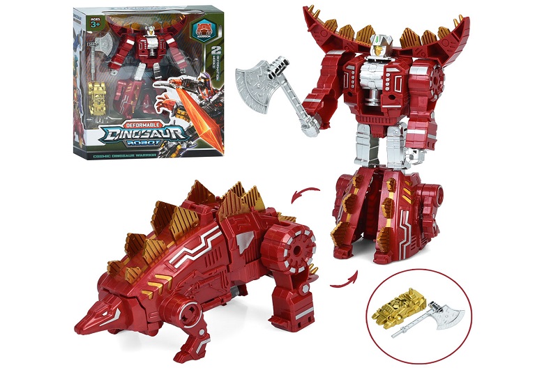 Трансформер XL91853B (40шт) робот 19см+стегозавр, в кор-ці, 22,5-27,5-8,5см
