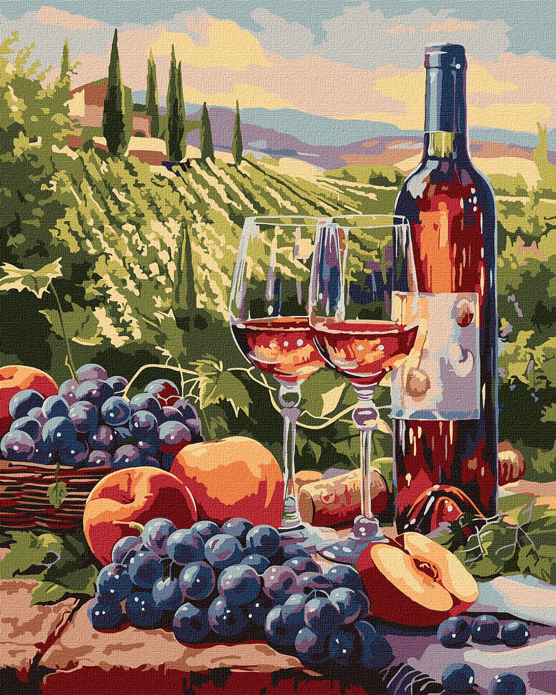 Картина по номерах  Фруктове вино" 40х50cm  KHO5702"