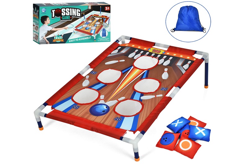 Гра MR 1537 (12шт) гра на влучність, ігрове поле 69-47см, мішок з наповнювачем для метання 6шт 5,5-7