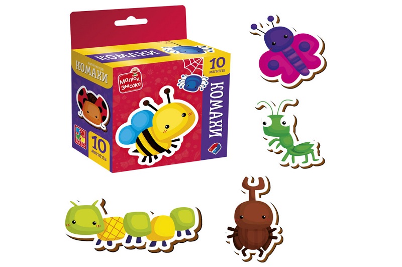 Гра розвиваюча Vladi Toys набір магнітів. Комахи" VT3106-32"