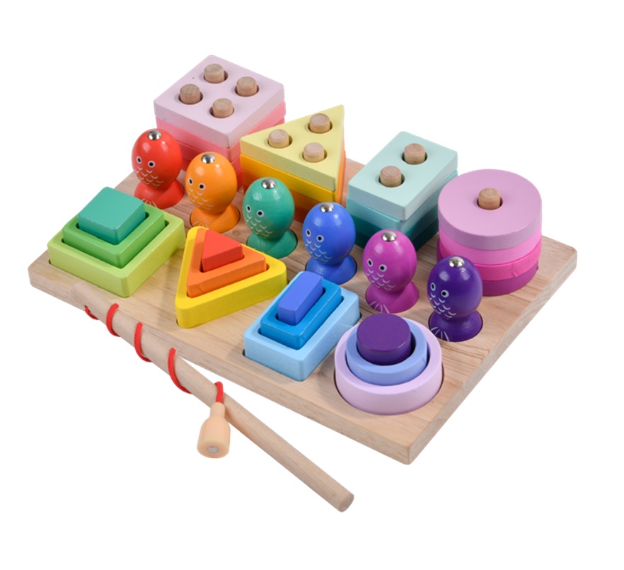 Дерев'яна іграшка арт. C15002 (28шт) набір 3 в 1 у коробці 22,5*15,5*6