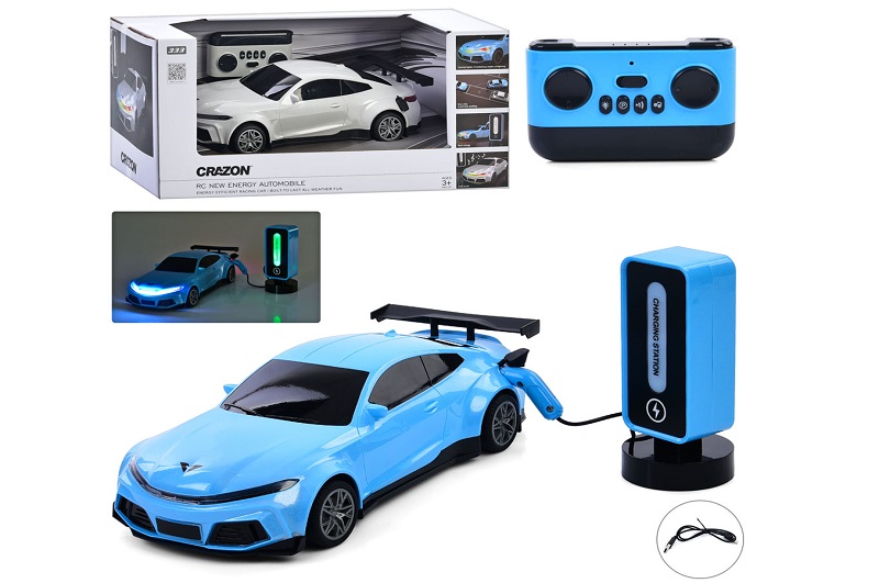 Машина 333-XN24161 (6шт) р/к, 2,4G, 27,5см, заправка, звук, світло, гумові колеса, USB-зарядне, акум