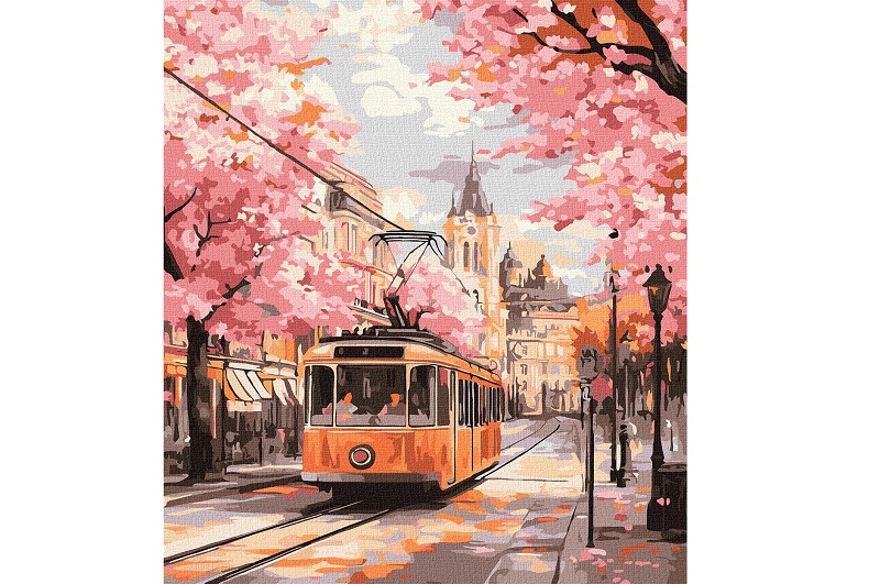 Картина по номерах Рожевий шлях" 40х50см  KHO6388"