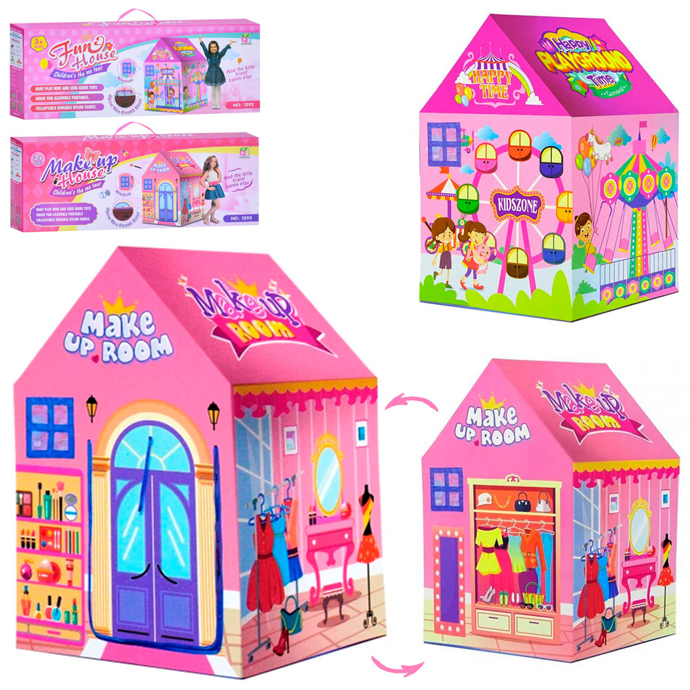 Намет MR 1306 (10шт) будиночок, 81,5-81,5-в123см, вхід-накидка, 2 види, в кор-ці, 58-22-7,5см