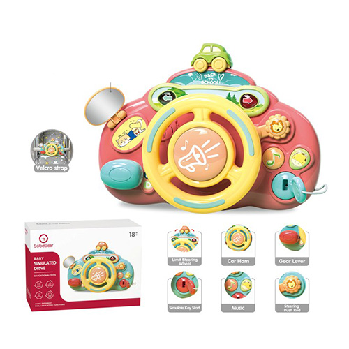 Автотренажер YL201 (12шт) 23см, звук, музика, світло, на бат-ці, 2 кольори, в кор-ці, 24-17,5-10,5см