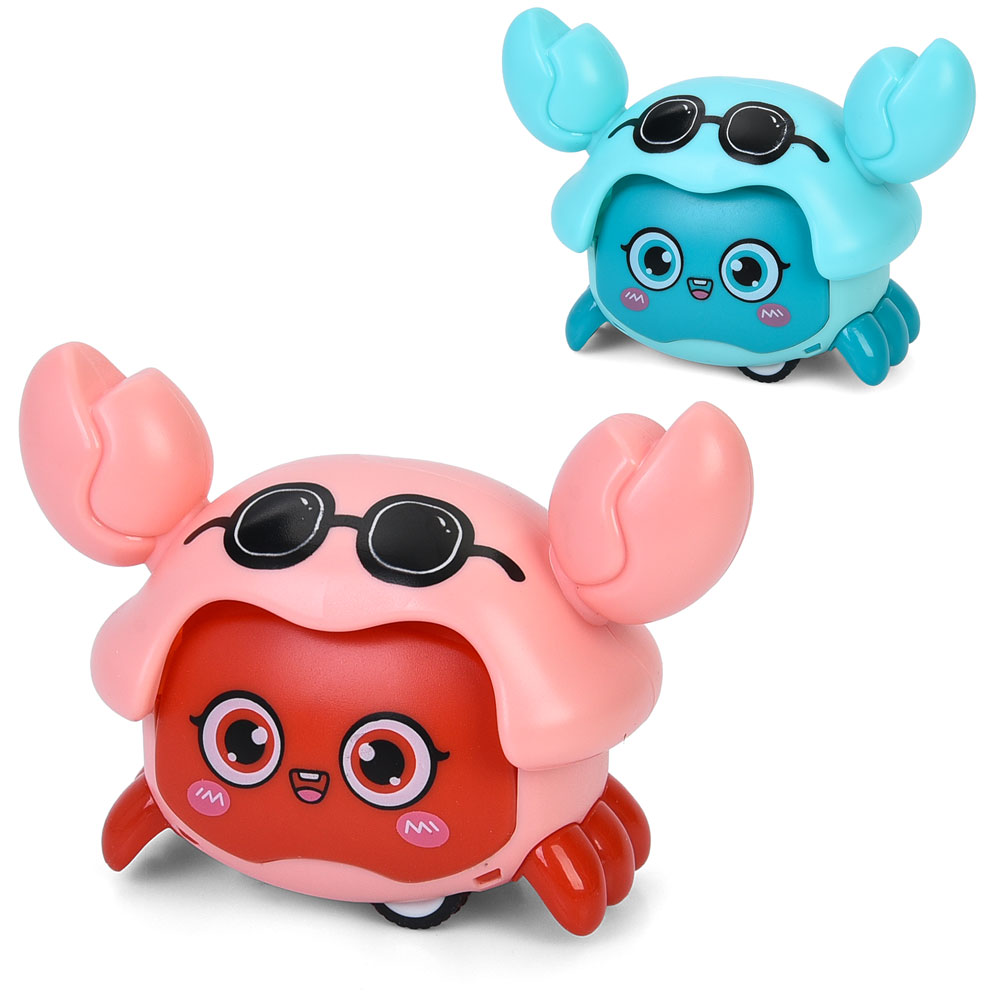 Іграшка 888-12A (120шт) краб 11см, інерційний, 2 кольори, у пакеті, 12-12-5см