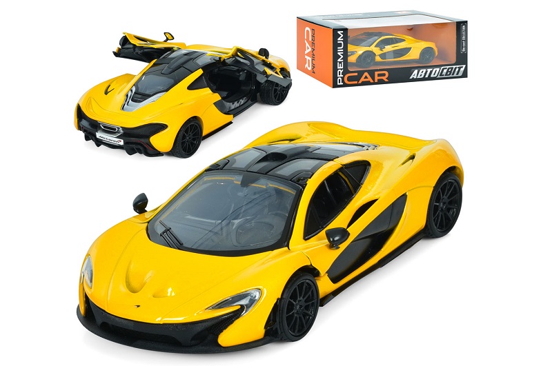 Машина AP-1935 (8шт) АвтоСвіт, 1:24 McLaren P1,метал, 19см, відкриваються двері, гумові колеса, в ко