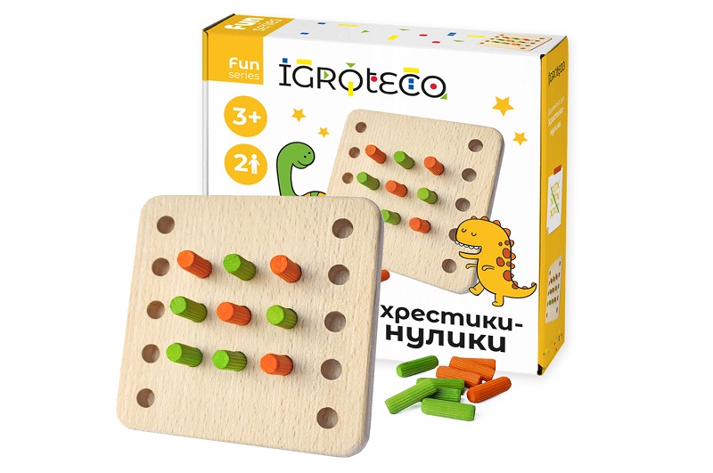 Дерев'яна гра Хрестики-нулики"  Ігр0576"