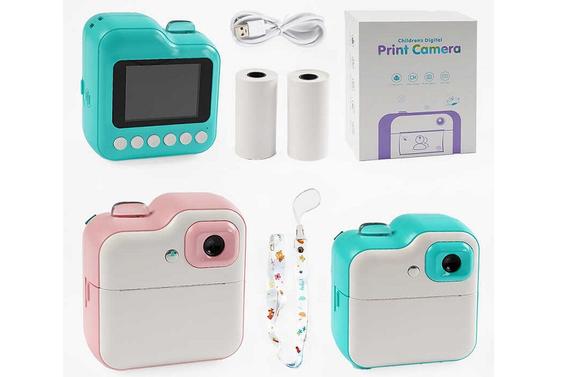 Фотоапарат-принтер C 66626 (40) 2 кольори, чб друк, Bluetooth, USB-кабель, 3 рулони термопаперу, зву