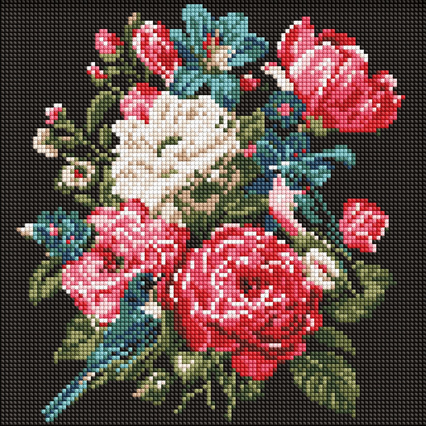 Набір з алмазною мозаїкою Букет життя" 30х30см  AMO20082"