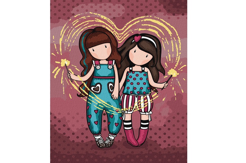 Набір для розпису по номерах Fireworks Santoro Gorjuss Collection" 30х40см KHO8681"