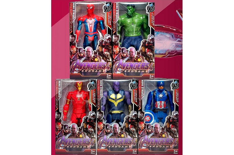 Фігурки для гри 3899-1 (120шт) AV, 22см, світло, рухливі руки та ноги, 5 видів, на бат(табл), в кор-