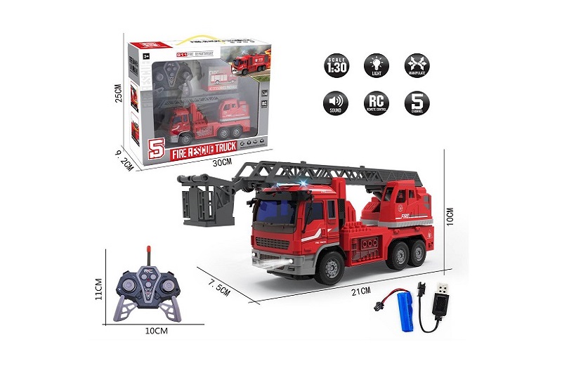 Р.К.Пожежна машина YB296 акум.USB.світ.кор.30*9,2*25 /24/