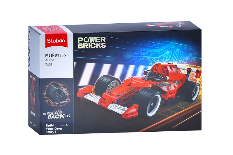 Конструктор SLUBAN M38-B1335 (24шт) авто серія, машина, 23,1см, 210дет, в кор-ці, 30-19-7см