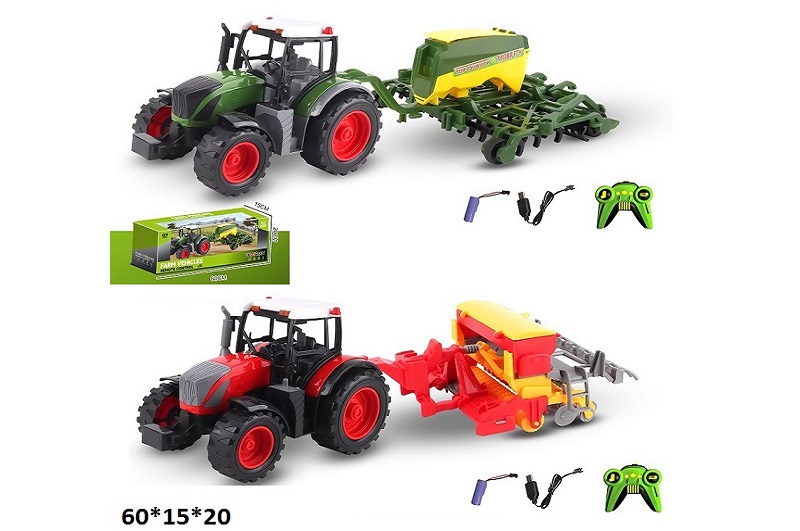 Р.К.Трактор YJ-142-39/YJ-142-44 з причепом  акум.USB.2в.кор.60*15*20 /15/