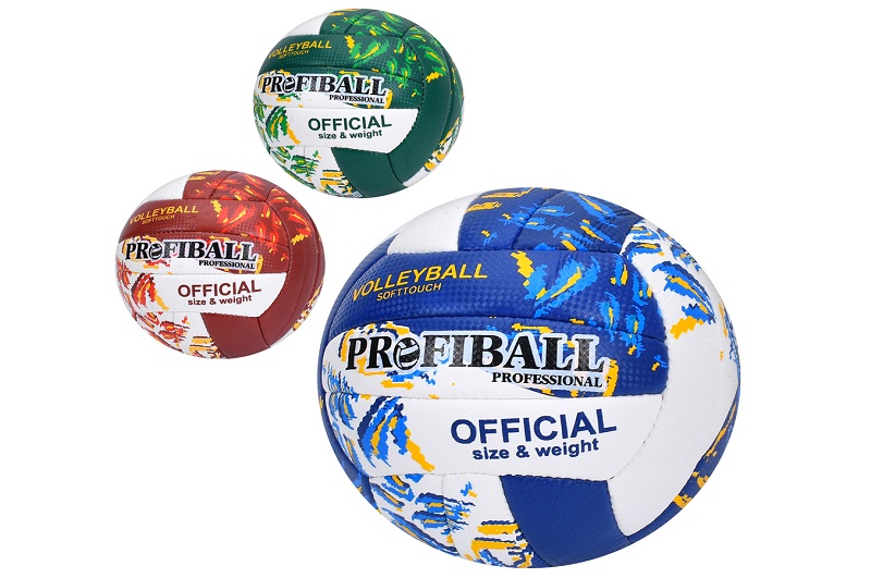 М'яч волейбольний 1198ABC (30шт) офіційний розмір, ПУ, ручна робота, 18 панелей,260-280г, 3кольори,