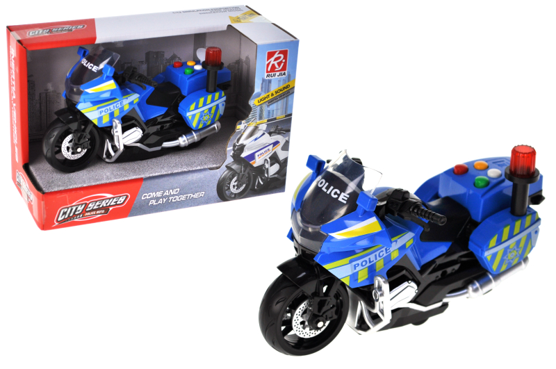 Мотоцикл інерційний RJ9823C озвучений, зі світлом, в коробці р.23x10,5x18 см YG Toys