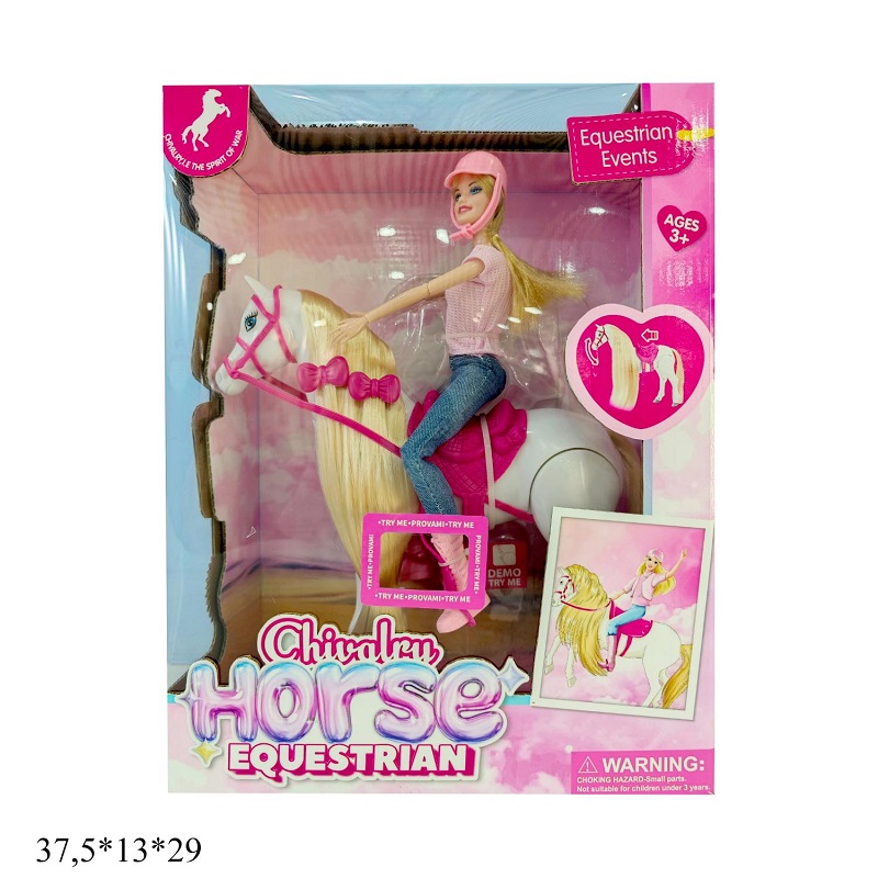 Лялька 29см 137A з конем батар.муз.кор.37,5*13*29 /18/