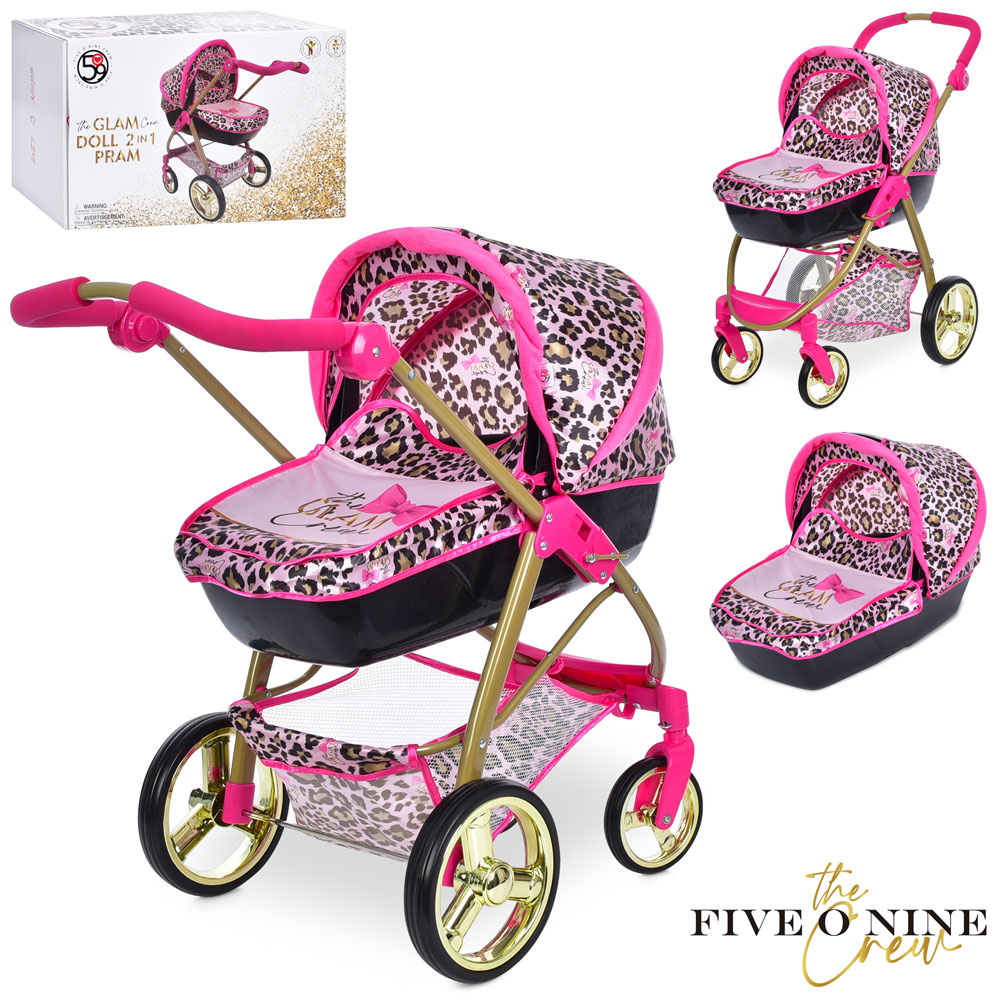 Коляска T726032 (3шт) 50-41-72см,для ляльки, метал, класика, в кор-ці 35-22-56см