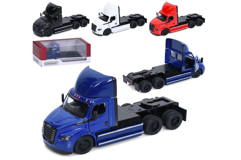 Модель вантажівка Freightliner eCascadia 5 KT5466W метал.інерц.відкр.дв.4кол.кор./96/"
