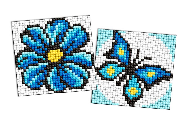 Набір з алмазною мозаїкою на магнітній основі для дітей Синій колір" 9x9см  AMG1062"