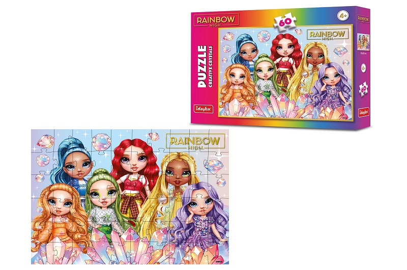 Гра-головоломка. Набір пазлів Rainbow High Creative Crystals, 60 елементів  LP60-002